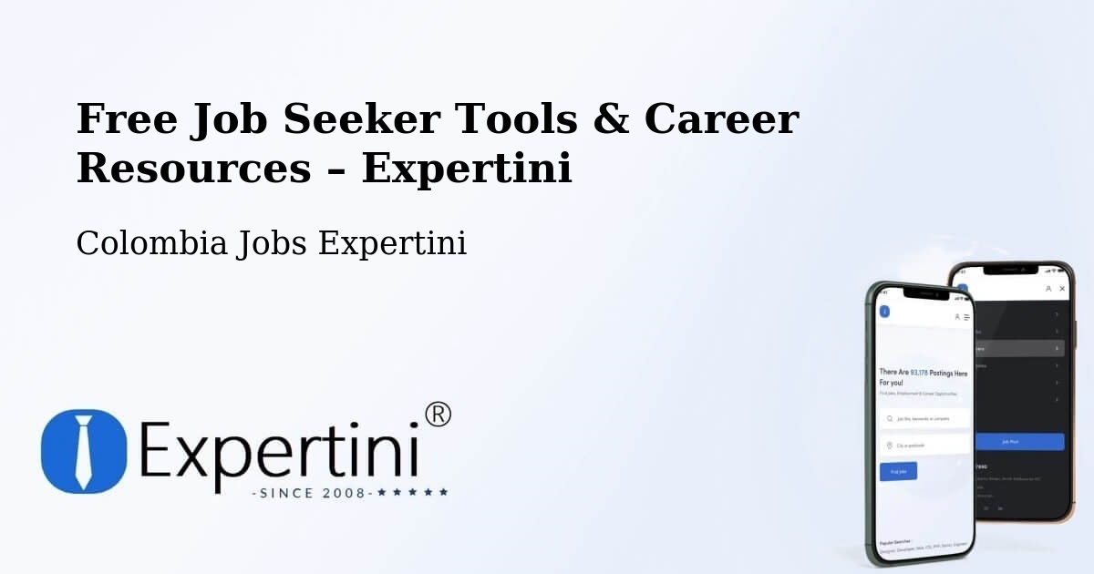 Free Job Seeker Tools & Career Resources – Cota - Cota, Colombia Jobs Expertini
